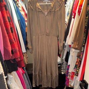 Elegant Brown Maxi Dress